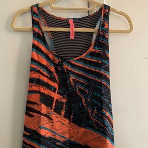 BNWT $58 EIGHTY SIXTY Silk Front/Stripe Back Tank
